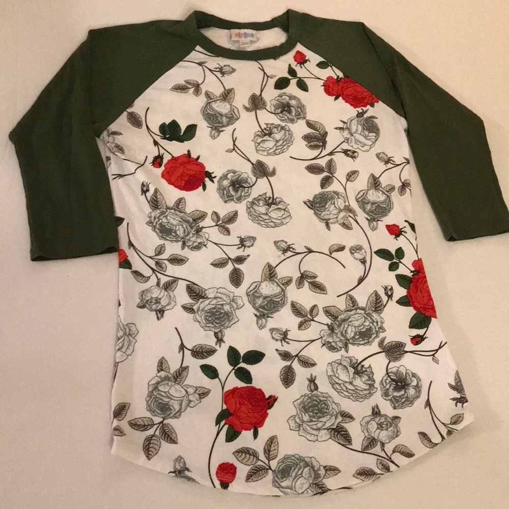 LuLaRoe Randy XXS Rose Sketch Unicorn HTF Vintage